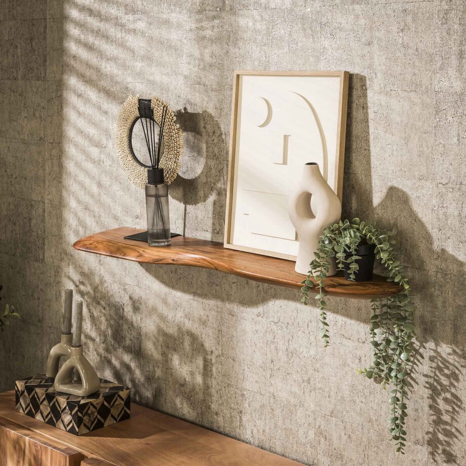 Nordic Wandplank 120 Acaciahout Massief afbeelding 1
