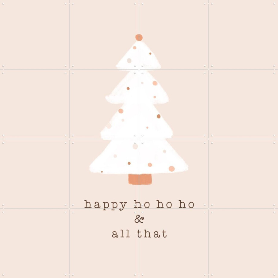IXXI Happy Ho Ho Ho, Orara Studio & Various - 80 x 80 cm - Gratis ophangtool - Grote wanddecoratie en posters - Minimalistisch, Typografie, Speels IXXI Happy Ho Ho Ho, Orara Studio & Various - 80 x 80 cm - Gratis ophangtool - Grote wanddecoratie en posters - Minimalistisch, Typografie, Speels afbeelding 1