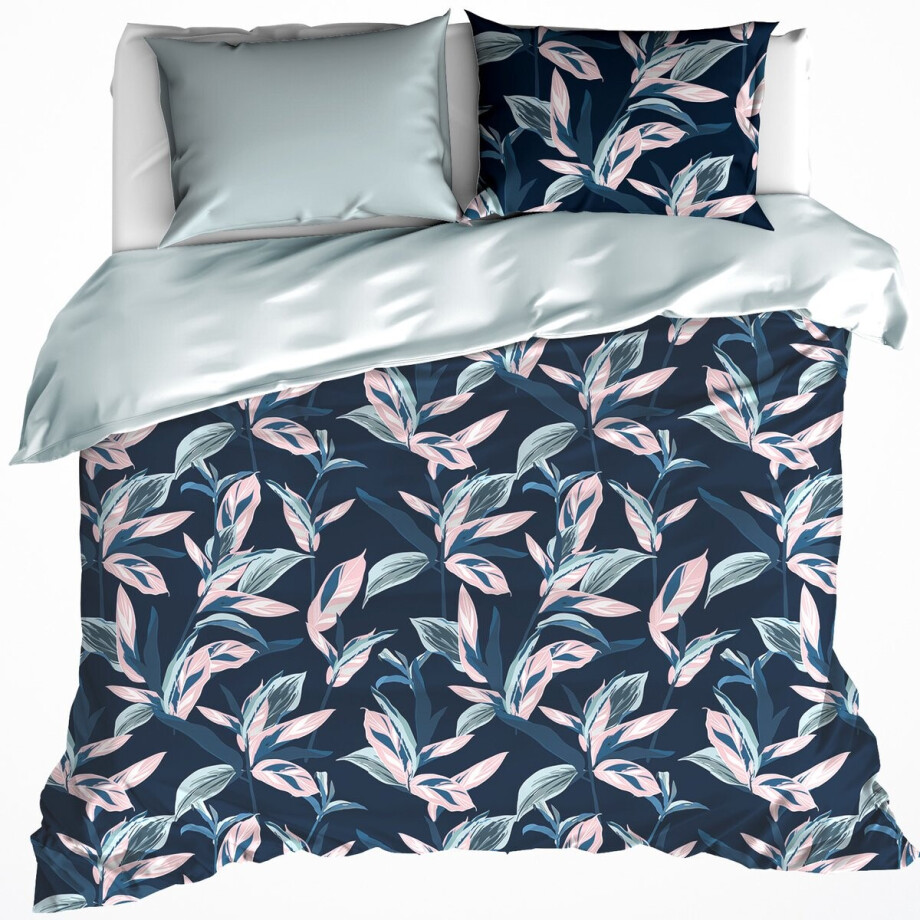 De Witte Lietaer Dekbedovertrek Katoen Mowgli - Tweepersoons - 200 x 200/220 cm - Blauw afbeelding 1
