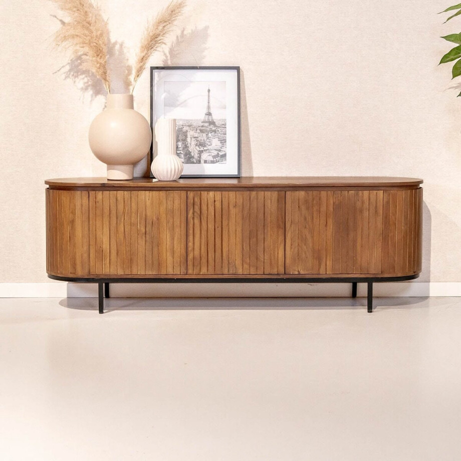 TV-Meubel Noor | Naturel Mangohout afbeelding 1