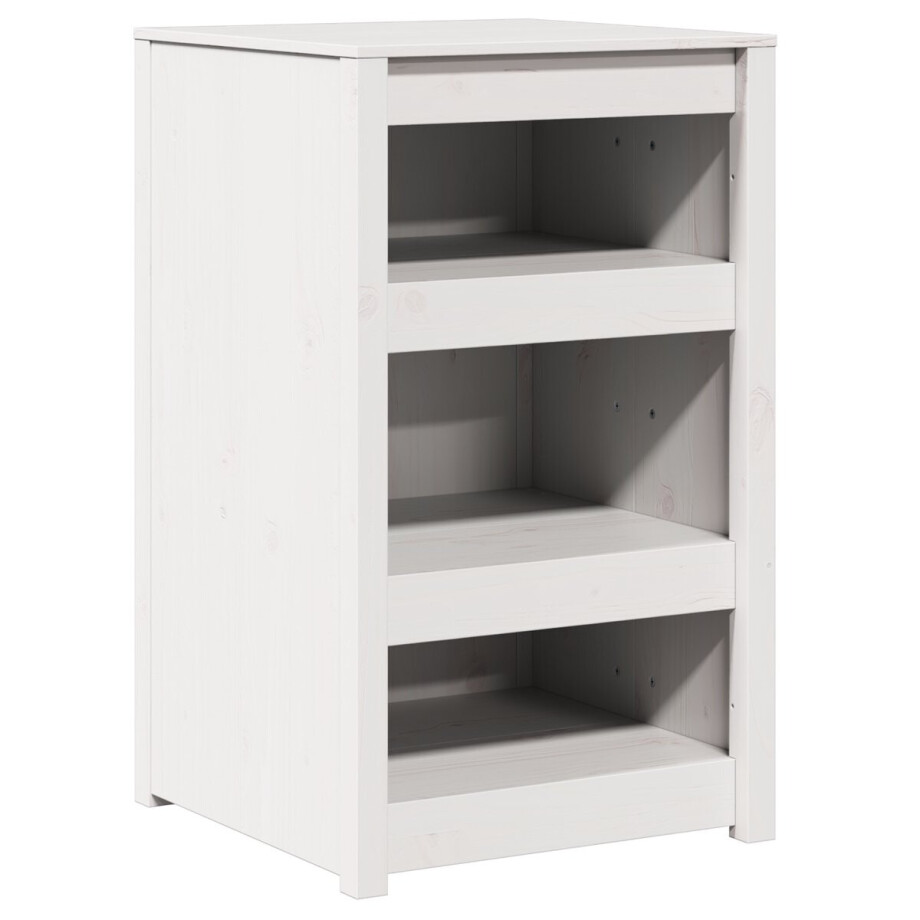 vidaXL - Keuken - Kast - MEPPEL - Wit - 55 - x - 55 - x - 92 - cm - Massief - grenenhout afbeelding 1
