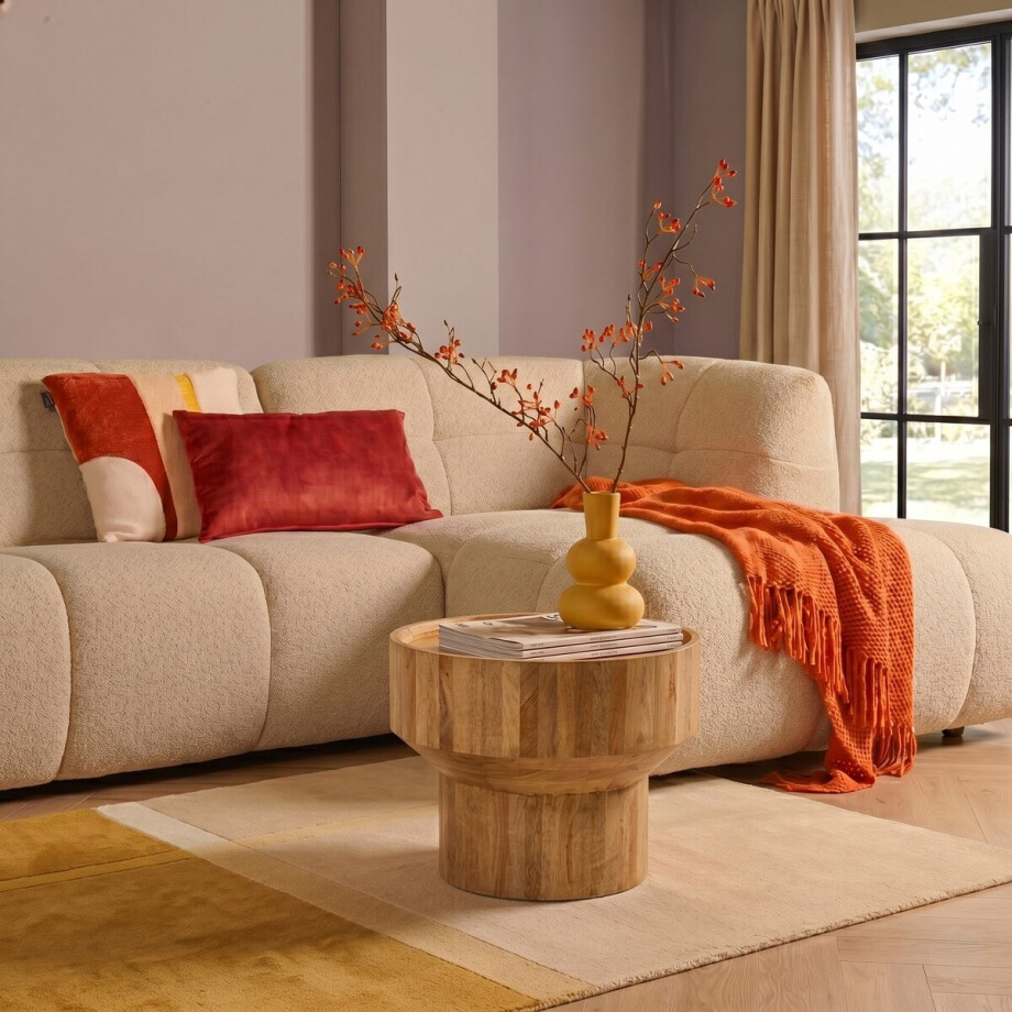 Bijzettafel Aiko - Mangohout - Modern Design - Matgelakt Bijzettafel Aiko - Mangohout - Modern Design - Matgelakt afbeelding 1