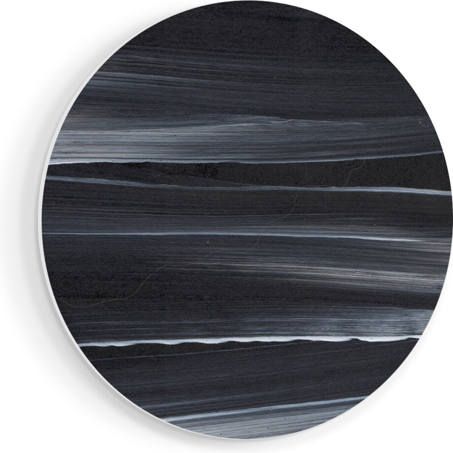 Artaza Forex Muurcirkel Abstracte Kunst - Zwart met Witte Lijnen - 70x70 cm - Wandcirkel - Rond Schilderij - Wanddecoratie Cirkel - Muurdecoratie Artaza Forex Muurcirkel Abstracte Kunst - Zwart met Witte Lijnen - 70x70 cm - Wandcirkel - Rond Schilderij - Wanddecoratie Cirkel - Muurdecoratie afbeelding 1