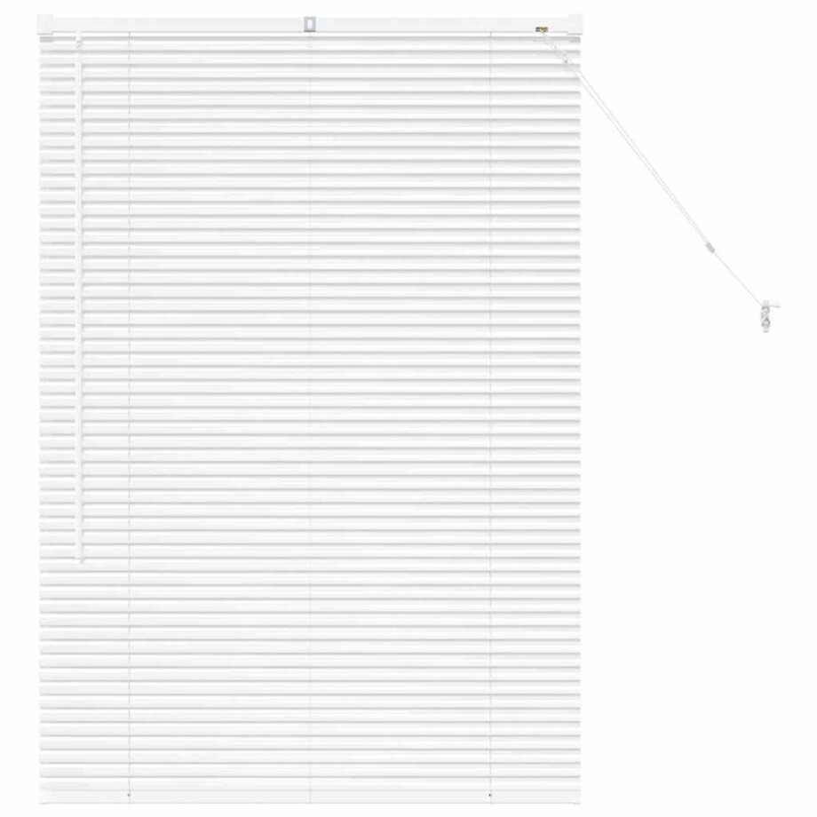 vidaXL - Venetiaanse - jaloezie - Wit - 130 - x - 85 - cm - 25 - mm - Aluminium afbeelding 1