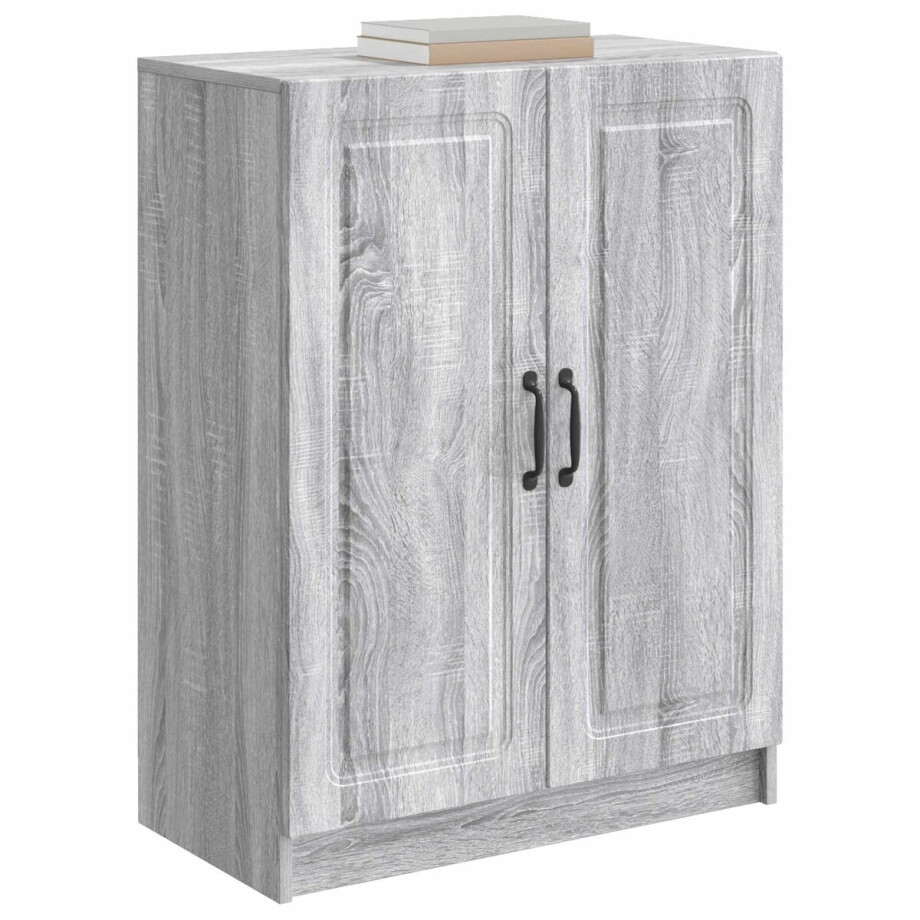vidaXL - Dressoir - Grijs - sonoma - 66 - x - 34,5 - x - 87 - cm - Bewerkt - hout afbeelding 1