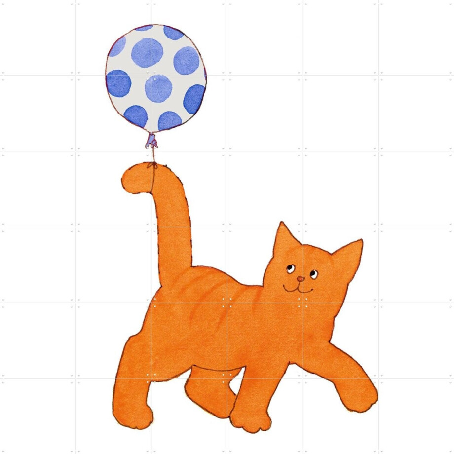 IXXI Dikkie Dik with balloon, Dikkie Dik - 120 x 120 cm - Gratis ophangtool - Grote wanddecoratie en posters - Fantasierijk, Cartoonesk, Speels IXXI Dikkie Dik with balloon, Dikkie Dik - 120 x 120 cm - Gratis ophangtool - Grote wanddecoratie en posters - Fantasierijk, Cartoonesk, Speels afbeelding 1