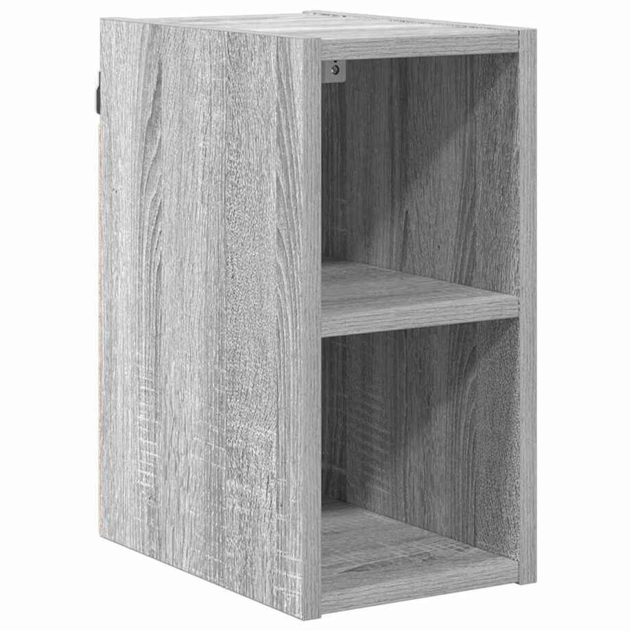 vidaXL - Hangkast - met - opslag - Grijs - Sonoma - 20 - x - 29,5 - x - 40 - cm - Bewerkt - hout afbeelding 1