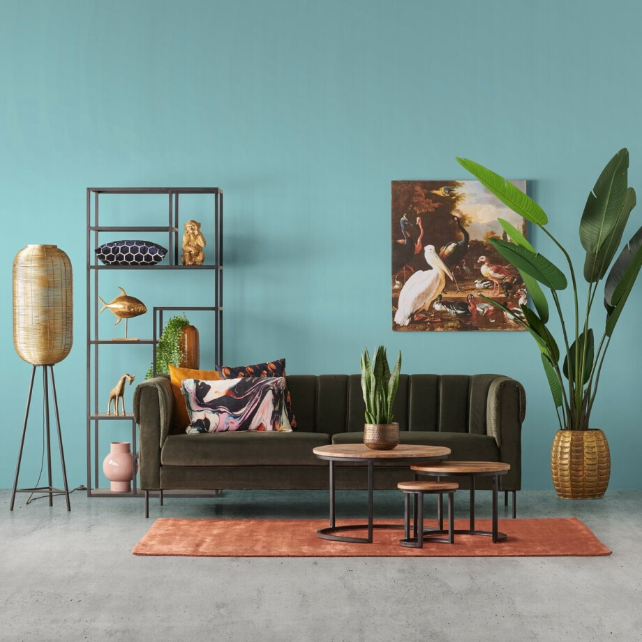 Salontafel (Set 3 stuks) Bemmel - Mangohout - Naturel - Rond afbeelding 1