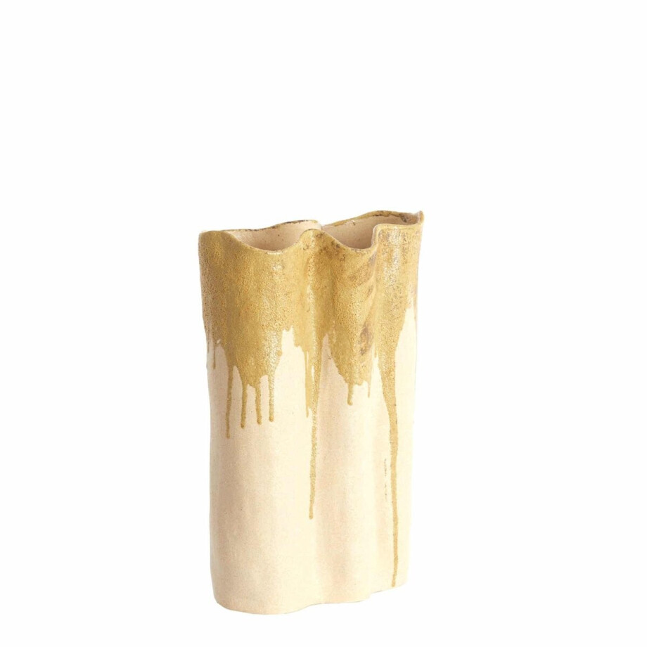 Light & Living Vaas Flovilla - Wit - 26x14x40cm - Keramiek - Bohemian - Bloemenvaas - Woondecoratie - Decoratieve vaas voor woonkamer of slaapkamer Light & Living Vaas Flovilla - Wit - 26x14x40cm - Keramiek - Bohemian - Bloemenvaas - Woondecoratie - Decoratieve vaas voor woonkamer of slaapkamer afbeelding 1