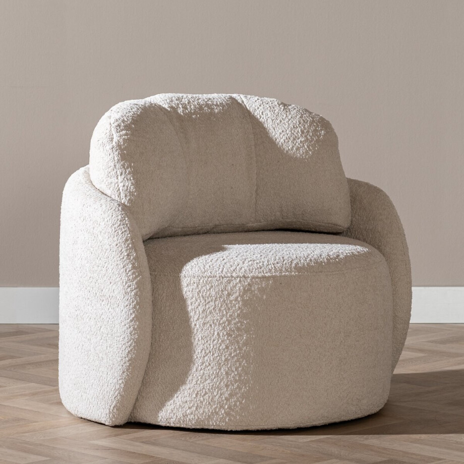 Bronx71® Scandinavische Fauteuil Nino off white Bronx71® Scandinavische Fauteuil Nino off white afbeelding 1
