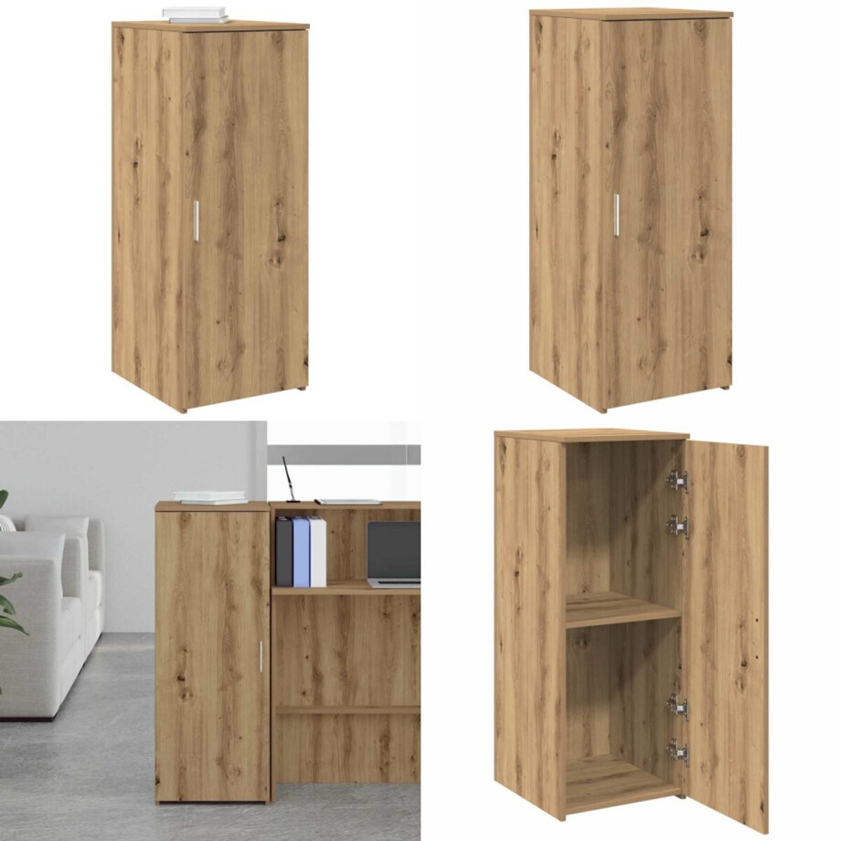vidaXL Opbergkast 40x45x103,5 cm bewerkt hout artisanaal eikenkleur - Opbergkast - Opbergkasten - Kast - Dressoirkast vidaXL Opbergkast 40x45x103,5 cm bewerkt hout artisanaal eikenkleur - Opbergkast - Opbergkasten - Kast - Dressoirkast afbeelding 1