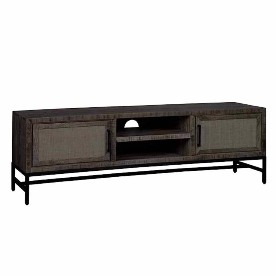 Tower Living Tv-meubel Carini - Naturel Hout - 160x40x50cm Tower Living Tv-meubel Carini - Naturel Hout - 160x40x50cm afbeelding 1