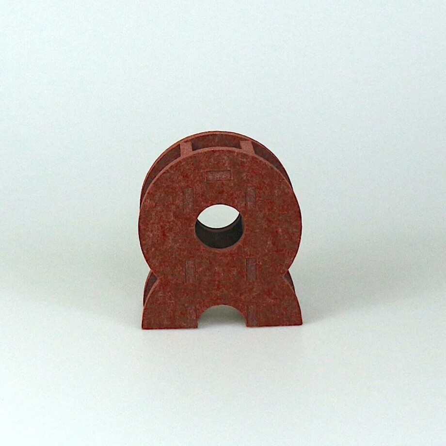 Vaas Pet Felt BigBelly Bruin Rood Vaas Pet Felt BigBelly Bruin Rood afbeelding 1