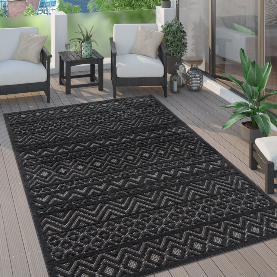 Paco Home Vloerkleed Tapijt Voor Binnen En Buiten Terras Keuken Scandinavisch Eenkleurig 140x200 cm Paco Home Vloerkleed Tapijt Voor Binnen En Buiten Terras Keuken Scandinavisch Eenkleurig 140x200 cm afbeelding 1