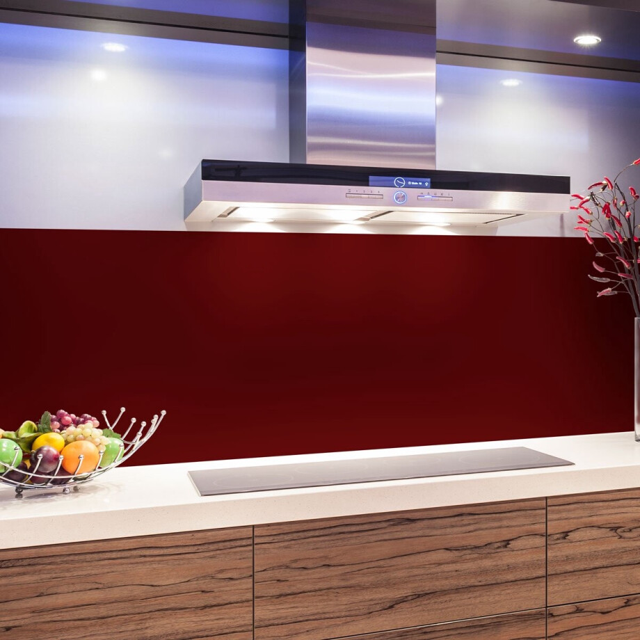 Decoratieve zelfklevende vinylfolie op rol per meter - Wasbare, waterdichte sticker voor muren, keukens en meubels - 60 cm x 50 m - Bordeaux afbeelding 1