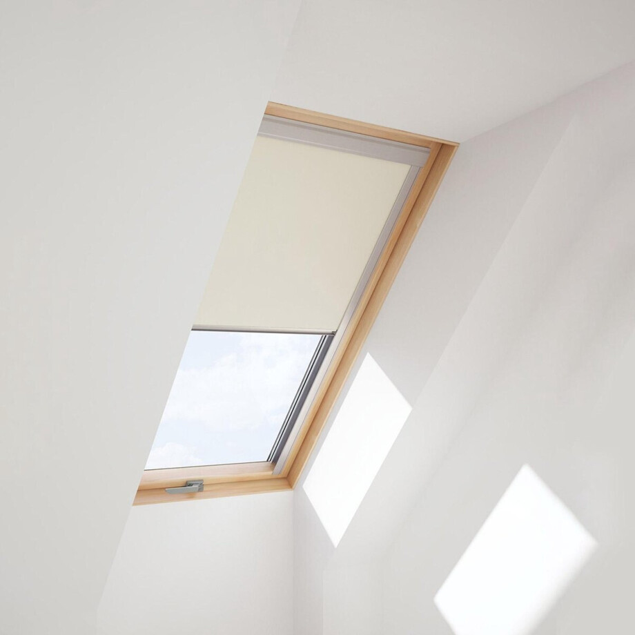 Solstro Standaard Verduisterend Rolgordijn voor op VELUX Dakramen U08, 808, 8, Beige afbeelding 1