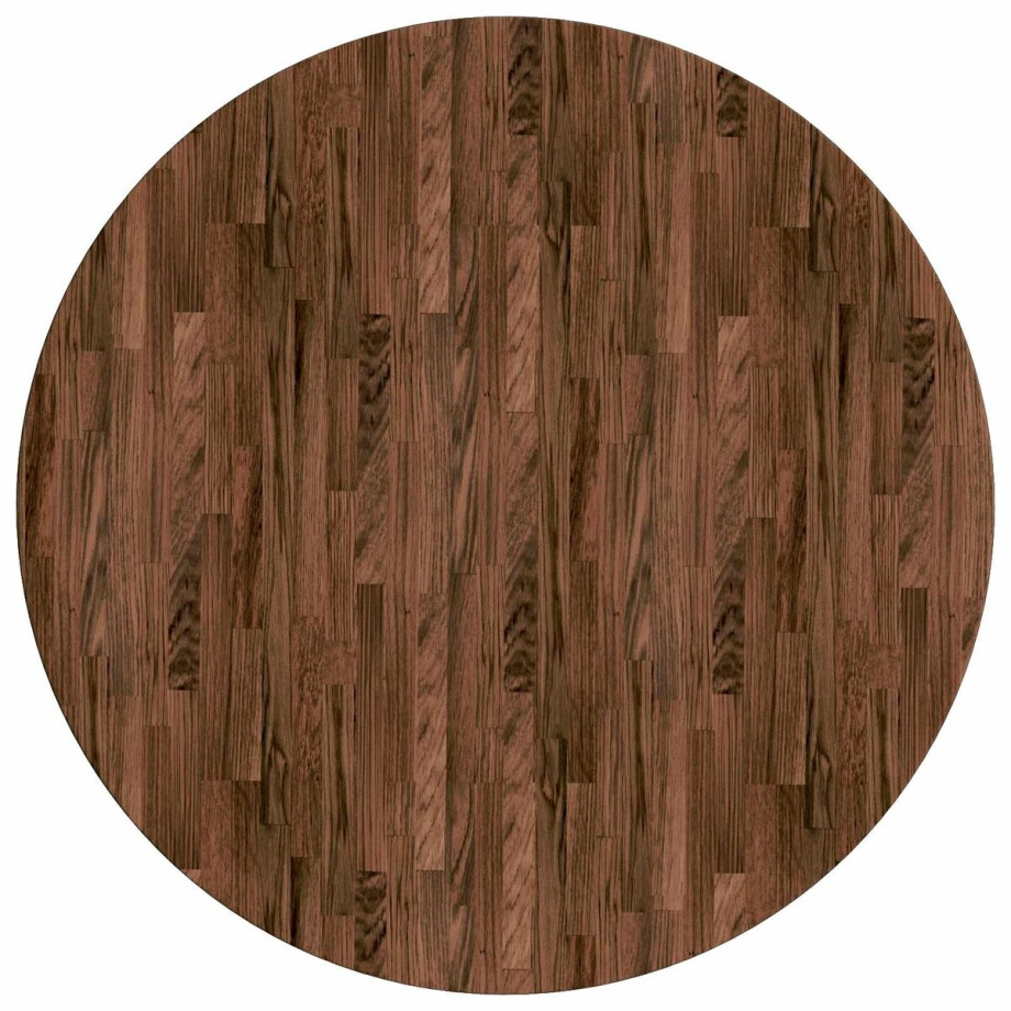 vidaXL - Tafelblad - Ø - 80 - x - 2,5 - cm - Rond - Massief - Eikenhout - Donkerbruin vidaXL - Tafelblad - Ø - 80 - x - 2,5 - cm - Rond - Massief - Eikenhout - Donkerbruin afbeelding 1