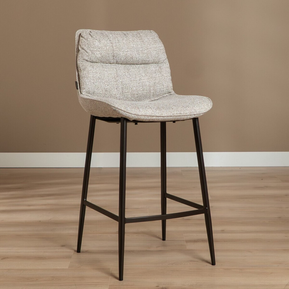 Bronx71® Barkruk Trevi gemêleerd off white/bruin 68 cm - barstoel afbeelding 1