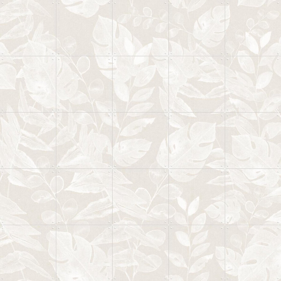 IXXI Watercolour botanical foliage neutral, Bloomery Decor - 100 x 100 cm - Gratis ophangtool - Grote wanddecoratie en posters - Aquarel, Naturalisme IXXI Watercolour botanical foliage neutral, Bloomery Decor - 100 x 100 cm - Gratis ophangtool - Grote wanddecoratie en posters - Aquarel, Naturalisme afbeelding 1