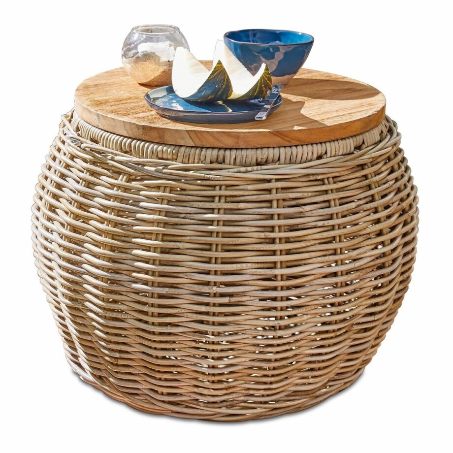 LOBERON Bijzettafel Sartrouville bruin afbeelding 1