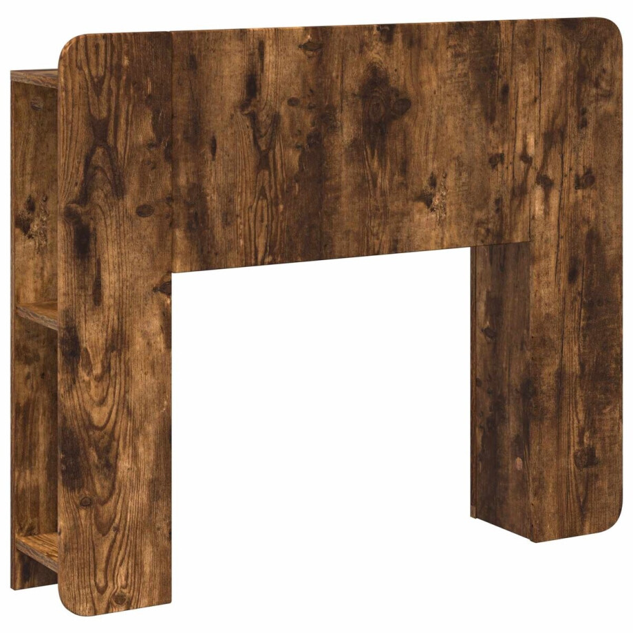 vidaXL - Hoofdeinde - Kast - met - opslag - Gerookt - eiken - Bewerkt - hout afbeelding 1