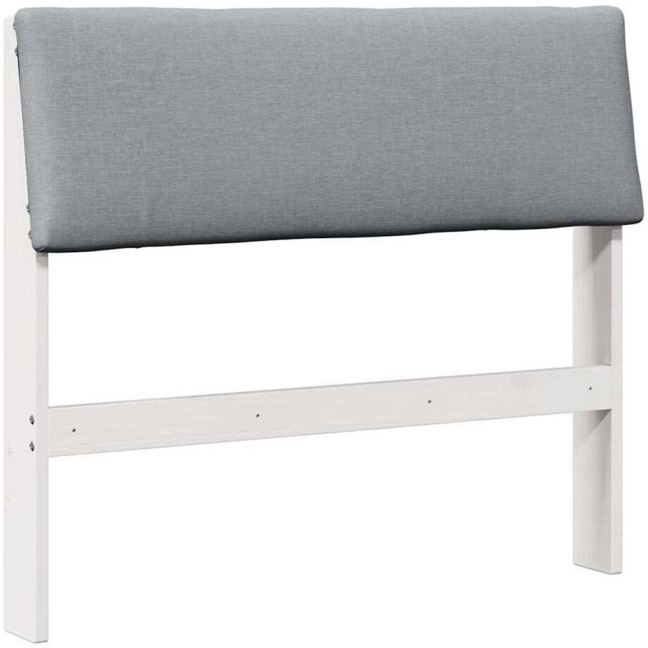 vidaXL - Gestoffeerd - hoofdbord - Lichtgrijs - 90 - cm - Massief - grenenhout vidaXL - Gestoffeerd - hoofdbord - Lichtgrijs - 90 - cm - Massief - grenenhout afbeelding 1