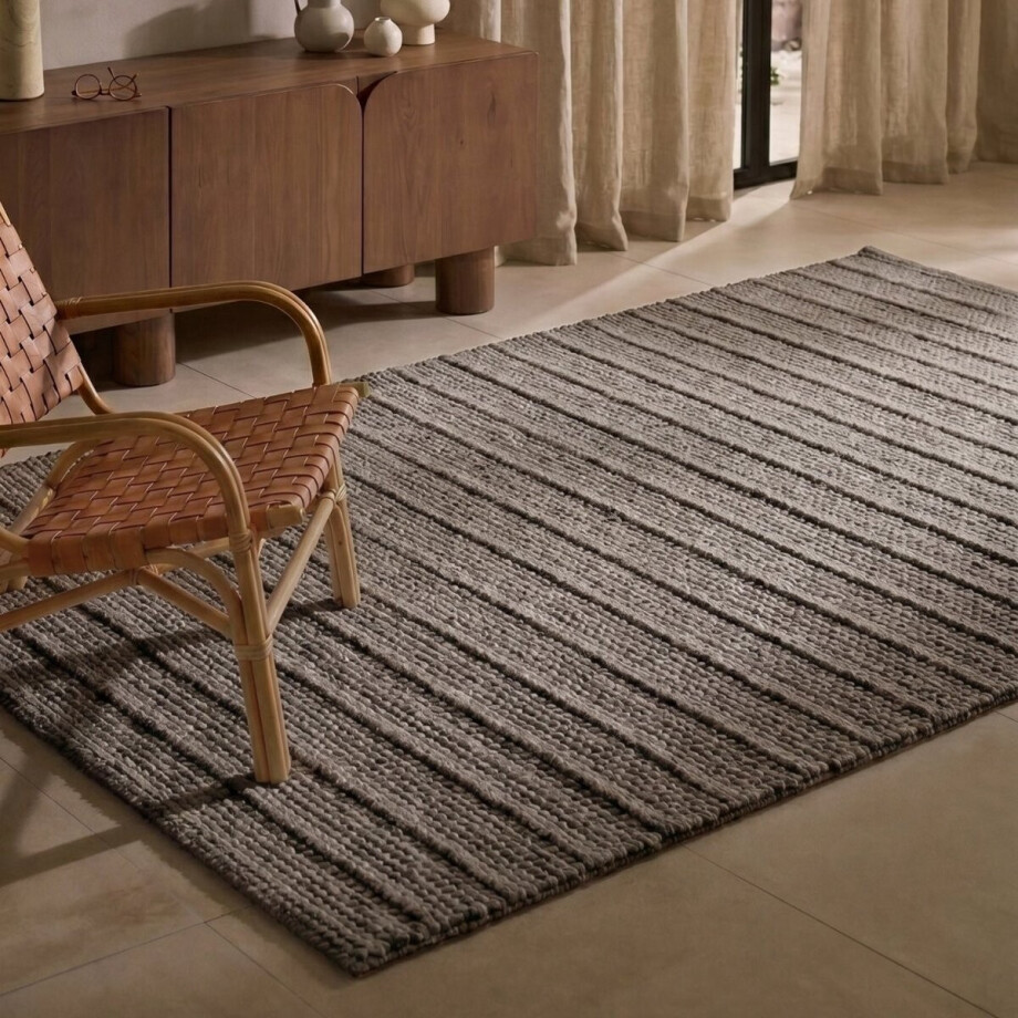 Ted Baker Camden wollen vloerkleed Parker Bruin Grijs - 120 x 170 cm - (S) afbeelding 1
