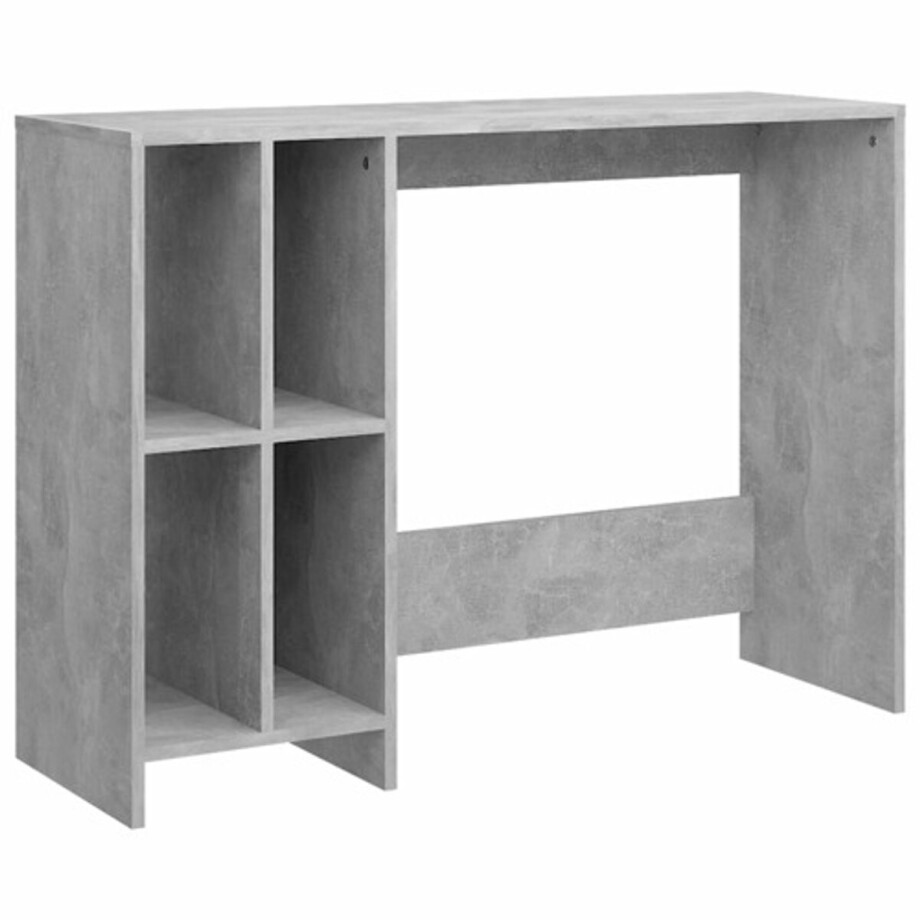 vidaXL - Bureau - 102,5x35x75 - cm - bewerkt - hout - betongrijs vidaXL - Bureau - 102,5x35x75 - cm - bewerkt - hout - betongrijs afbeelding 1