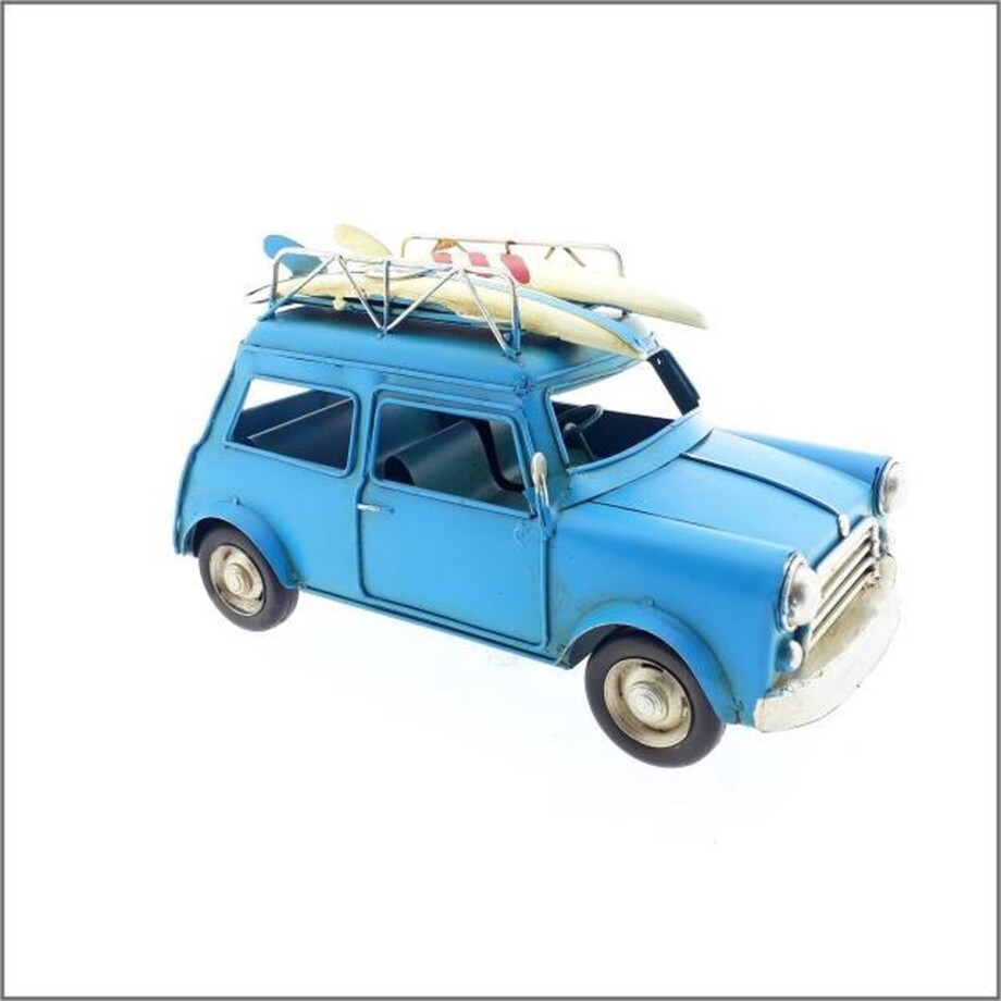Decoratieve Surfauto Mini blauw 25cm afbeelding 1