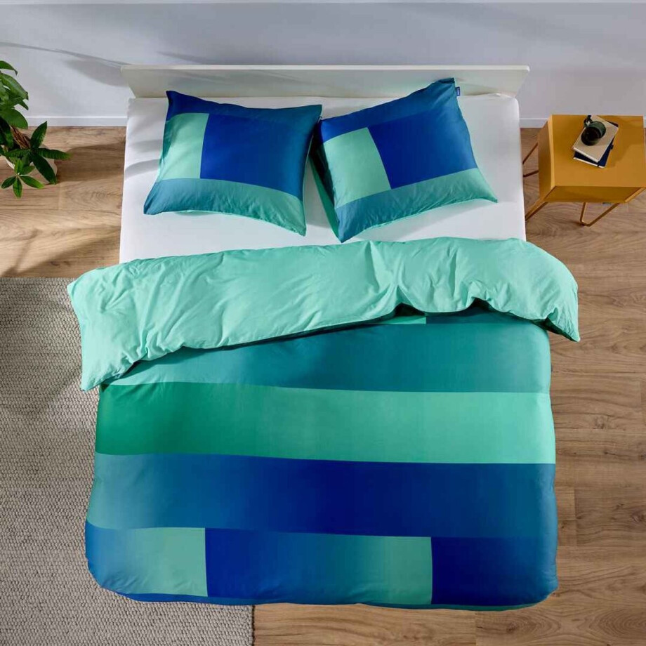 Auping Shadowlight Dekbedovertrek - Tweepersoons 260 x 220 cm - Biologisch katoen - Groen afbeelding 1