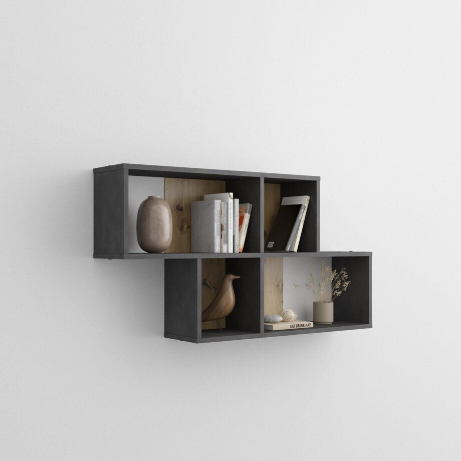 Wandrek Oregon Artisan Eiken - Matera - Breedte 100 cm - Hoogte 53 cm - Diepte 19.5 cm afbeelding 1