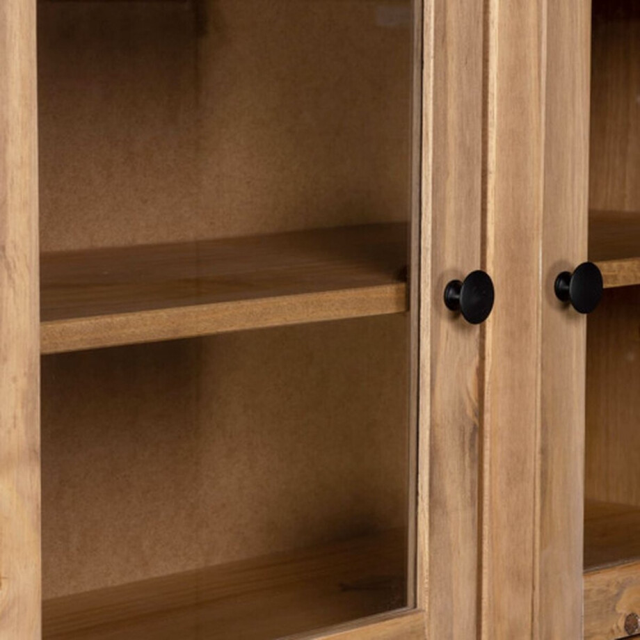 vidaXL - Hoge - kast - Panama - Range - 93x40,5x180 - cm - massief - grenenhout vidaXL - Hoge - kast - Panama - Range - 93x40,5x180 - cm - massief - grenenhout afbeelding 1