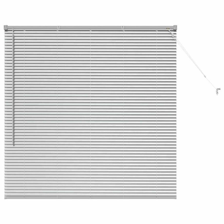 vidaXL - Venetiaanse - Jaloezieën - Zilver - 130 - x - 135 - cm - Aluminium vidaXL - Venetiaanse - Jaloezieën - Zilver - 130 - x - 135 - cm - Aluminium afbeelding 1