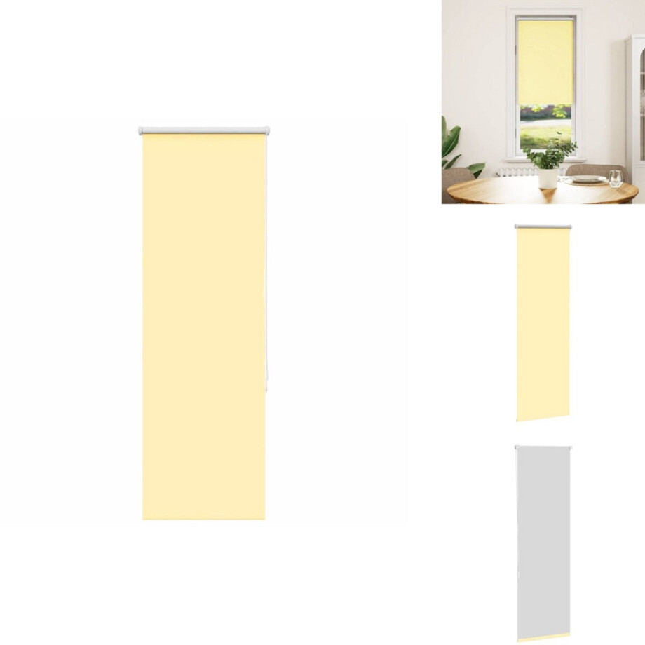 vidaXL Rolgordijn - Rolgordijnen - Dag- En Nachtgordijn - Verduisterend Rolgordijn - Rolgordijn verduisterend 50x175 cm stofbreedte 45,7cm geel vidaXL Rolgordijn - Rolgordijnen - Dag- En Nachtgordijn - Verduisterend Rolgordijn - Rolgordijn verduisterend 50x175 cm stofbreedte 45,7cm geel afbeelding 1
