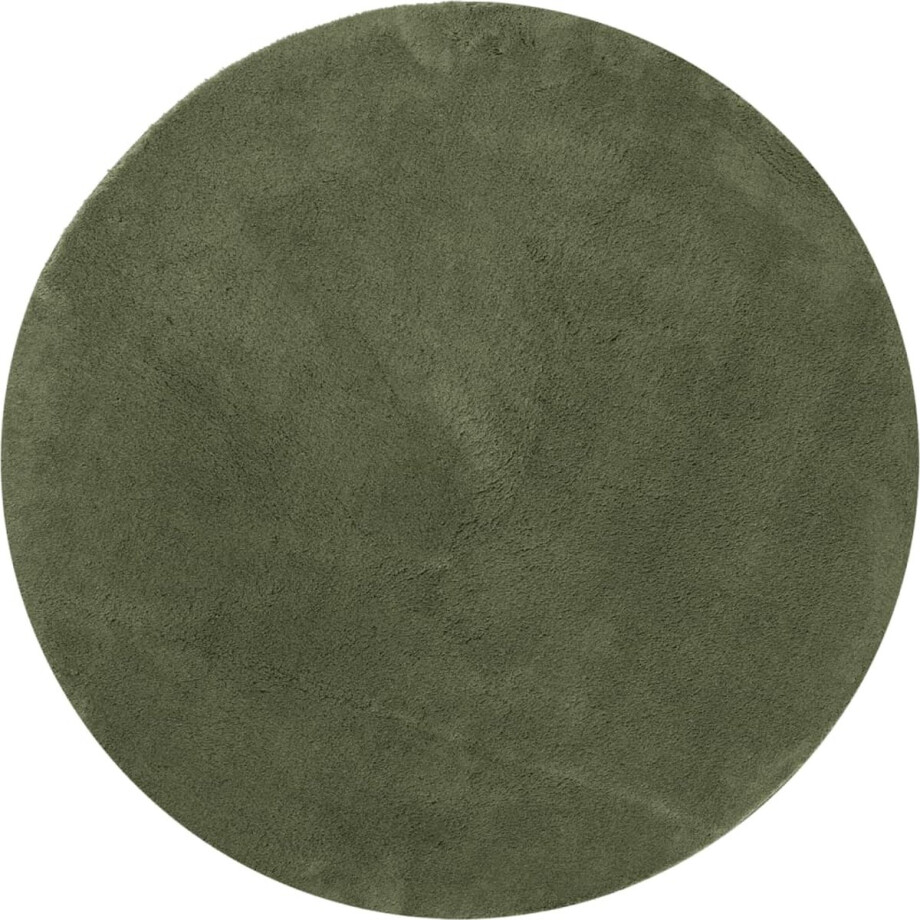 vidaXL - Vloerkleed - HUARTE - laagpolig - zacht - wasbaar - Ø - 80 - cm - bosgroen vidaXL - Vloerkleed - HUARTE - laagpolig - zacht - wasbaar - Ø - 80 - cm - bosgroen afbeelding 1