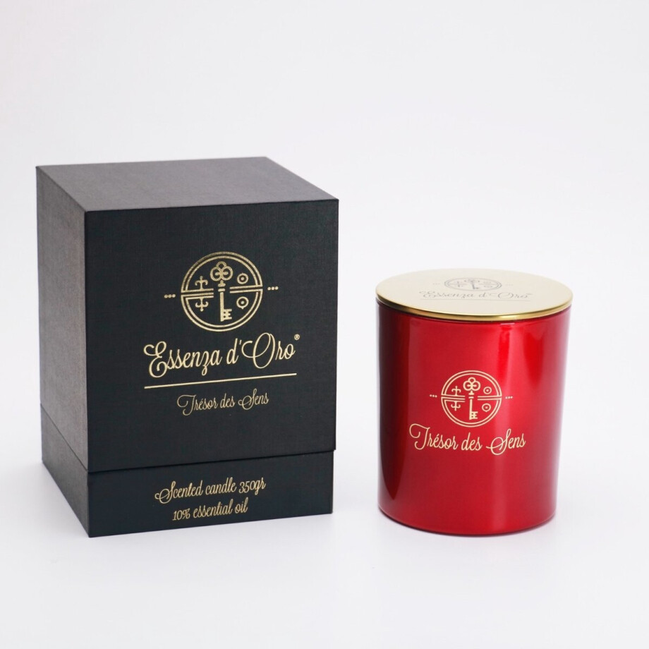 Luxe geurkaars - Jardin Blanc - 340 gram - 2 lonten - brandtijd 45 uur -Essenza d'Oro - Trésor des Sens - sojawas - bijenwas - natuurlijk - paraffine vrij - kaars cadeau vrouw - kaarsen wellness - luxueuze verpakking - witte bloemen en elegantie Luxe geurkaars - Jardin Blanc - 340 gram - 2 lonten - brandtijd 45 uur -Essenza d'Oro - Trésor des Sens - sojawas - bijenwas - natuurlijk - paraffine vrij - kaars cadeau vrouw - kaarsen wellness - luxueuze verpakking - witte bloemen en elegantie afbeelding 1