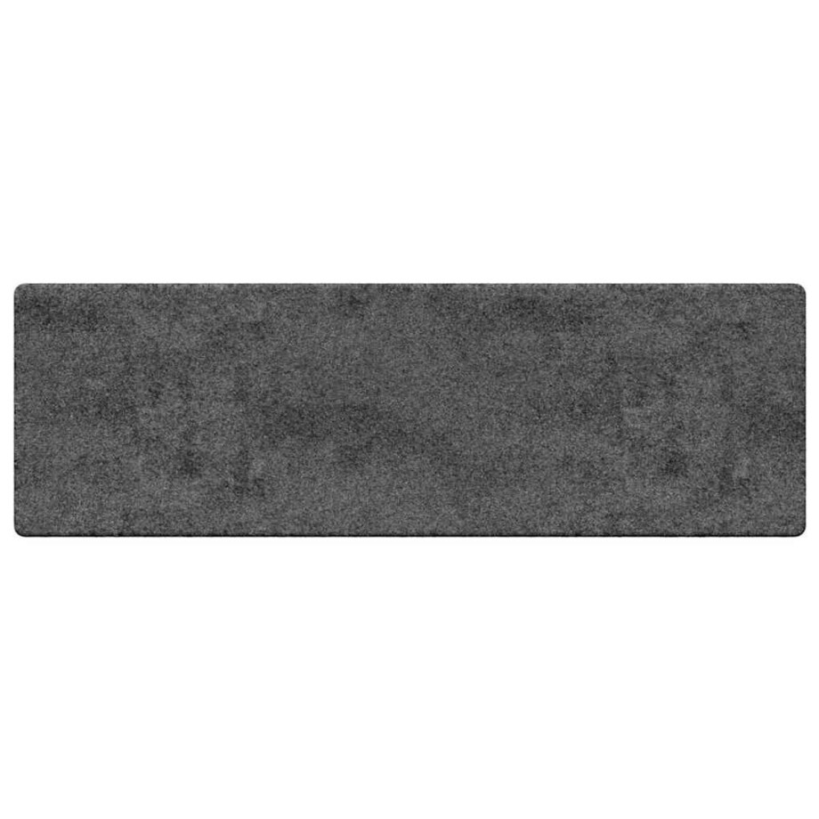 vidaXL - Tapijt - Loper - Grijs - 100 - x - 300 - cm - 100% - Polypropyleen - Tuft afbeelding 1