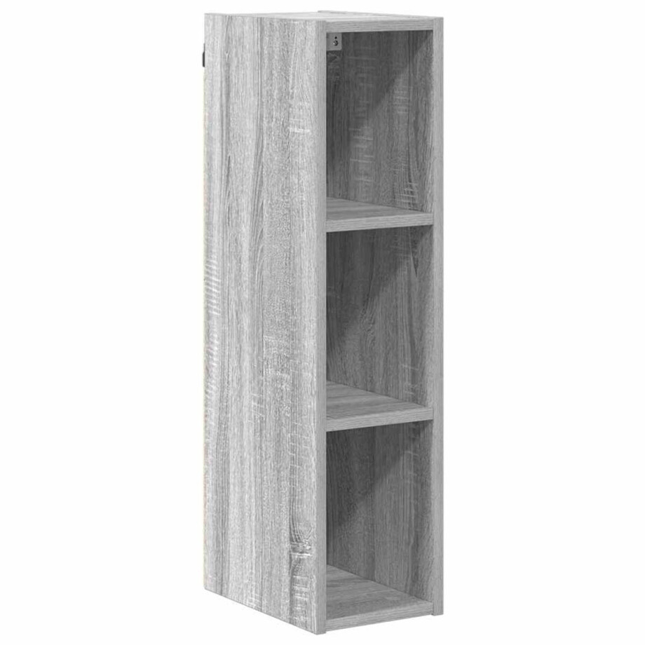 vidaXL - Hangkast - Grijs - Sonoma - 20 - x - 29,5 - x - 80 - cm - Bewerkt - hout afbeelding 1