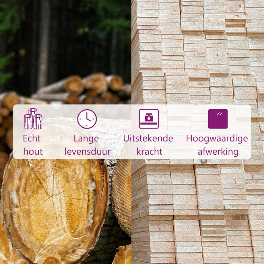 vidaXL Hoge Kast - Hoge Kasten - Houten Hoge Kast - Kast - Hoge kast 38x35x117 cm massief grenenhout honingbruin afbeelding 1