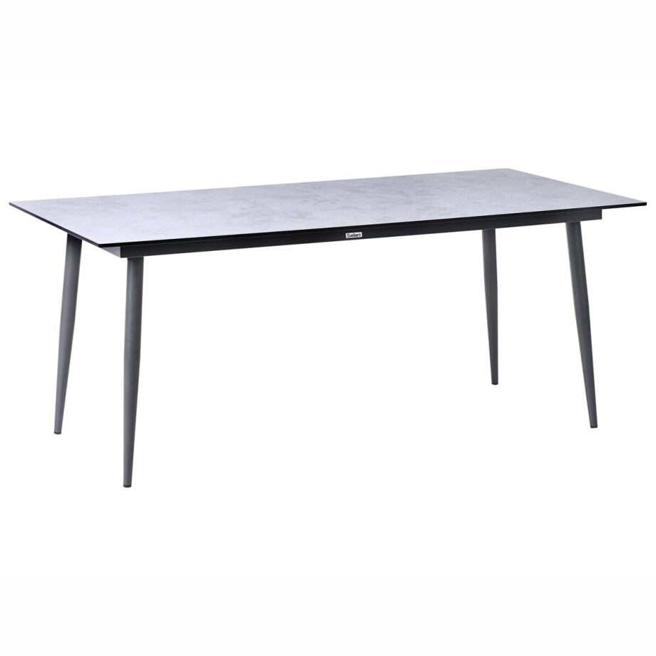 BELIANI SOVARETO - Tuintafel - Donkergrijs/Lichtgrijs - HPL/Aluminium afbeelding 1