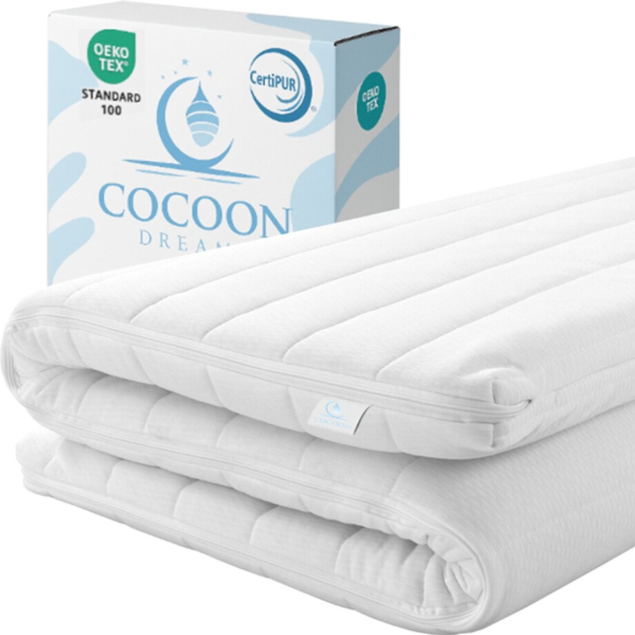 Topmatras - 80x200 - Topper HR Koudschuim - Afritsbaar Wasbaar Tijk - Orthopedisch - Anti-allergisch - Medium hardheid - Hybrid - Topdekmatras - 7cm - Topper Hotel XL - Anti Bacterieel - CertiPUR® en Okoetex gecertificeerd Topmatras - 80x200 - Topper HR Koudschuim - Afritsbaar Wasbaar Tijk - Orthopedisch - Anti-allergisch - Medium hardheid - Hybrid - Topdekmatras - 7cm - Topper Hotel XL - Anti Bacterieel - CertiPUR® en Okoetex gecertificeerd afbeelding 1