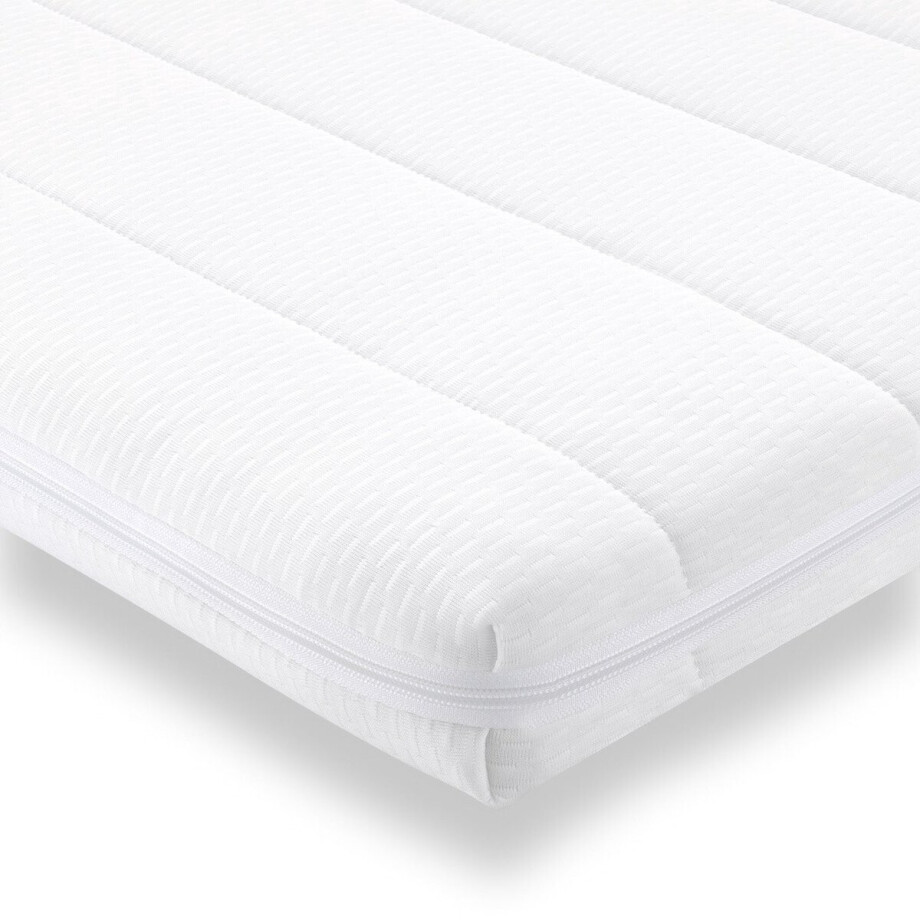 Topper â€“ 90x200 â€“ koudschuim â€“ premium tijk â€“ bed topper - 5 cm hoog - Gemiddeld afbeelding 1