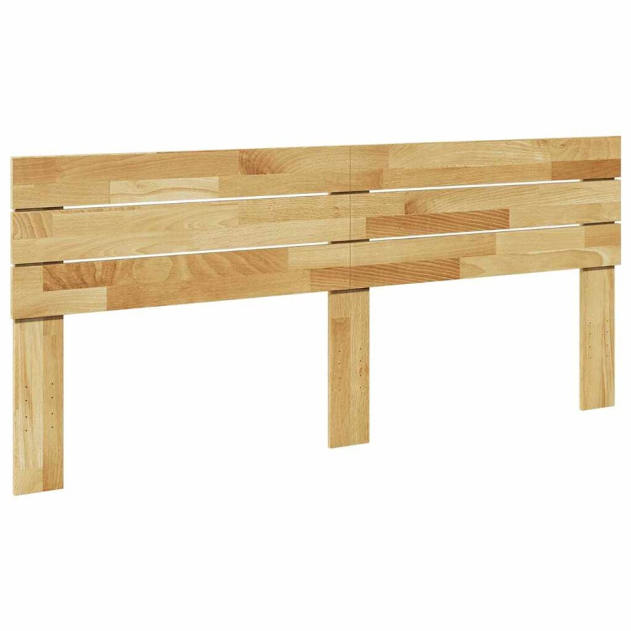 vidaXL - Hoofdbord - 180 - cm - massief - eikenhout afbeelding 1