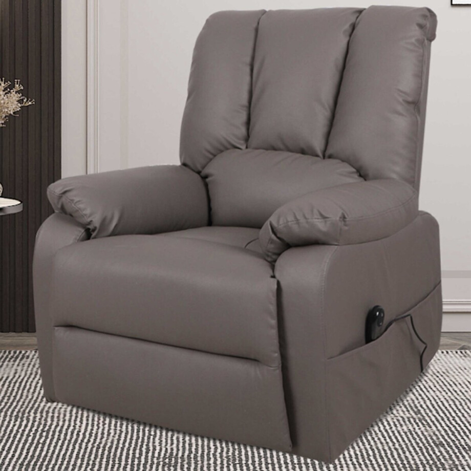 Relaxfauteuil Osaka met opstahulp | elektrisch verstelbaar | taupe afbeelding 1