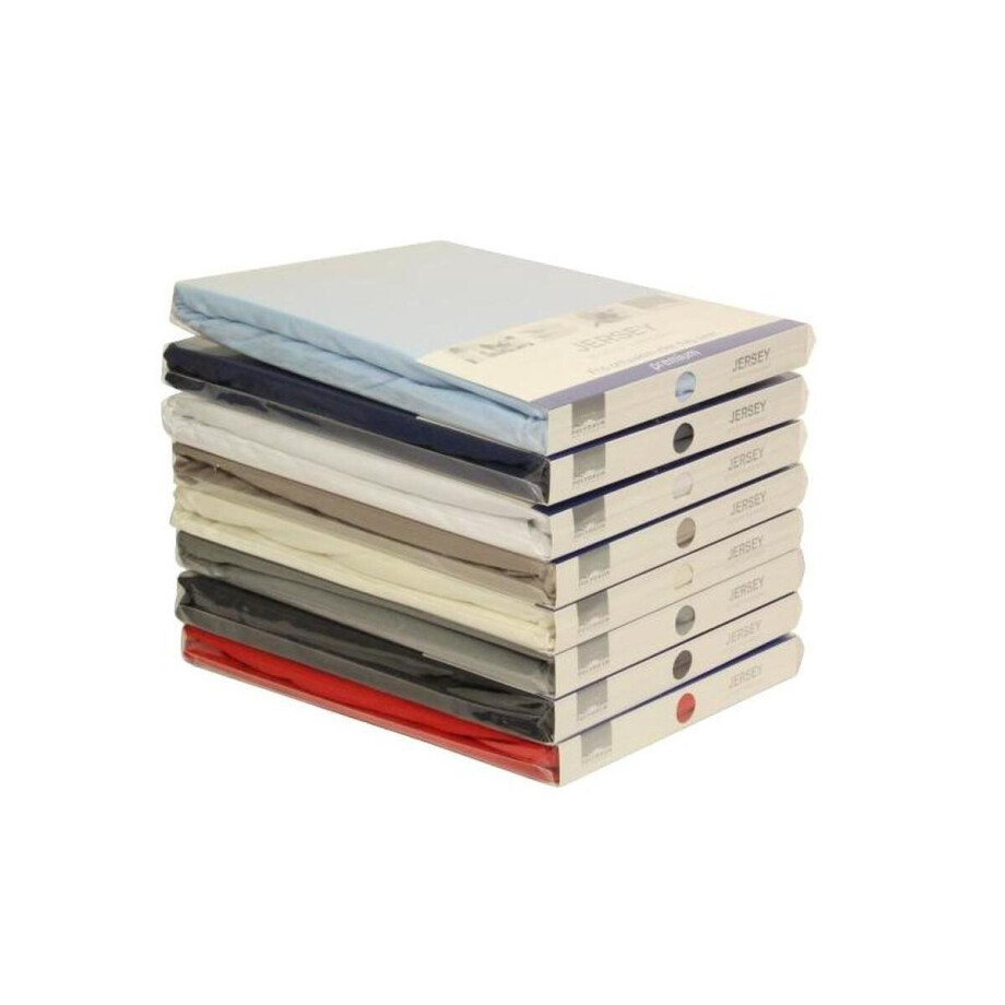 Hoeslaken Jersey 90 x 200/220 cm GRIJS afbeelding 1