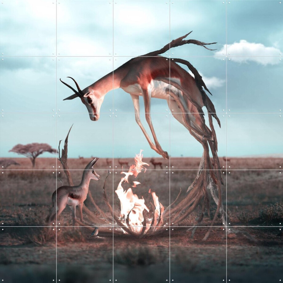 IXXI Sacrifice, Julien Tabet - 100 x 100 cm - Gratis ophangtool - Grote wanddecoratie en posters - Digitale Kunst, Fotografie, Surrealisme, Woonkamer IXXI Sacrifice, Julien Tabet - 100 x 100 cm - Gratis ophangtool - Grote wanddecoratie en posters - Digitale Kunst, Fotografie, Surrealisme, Woonkamer afbeelding 1