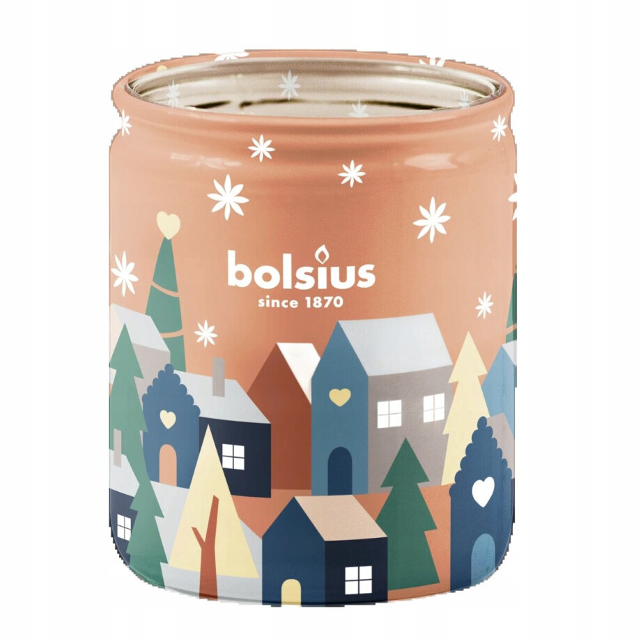 Bolsius True Glow Geurkaars Silent Night - Hazelnoot, Amandel, Vanille afbeelding 1