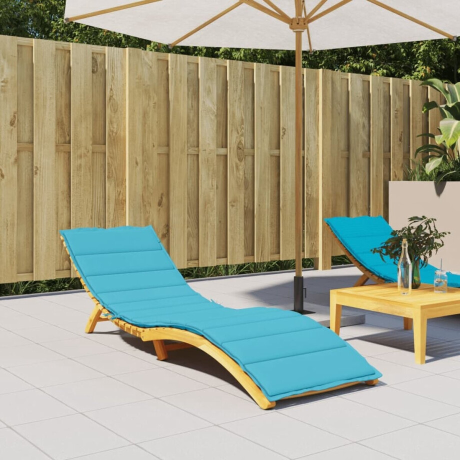 vidaXL - Ligbedkussen - oxford - stof - turquoise afbeelding 1
