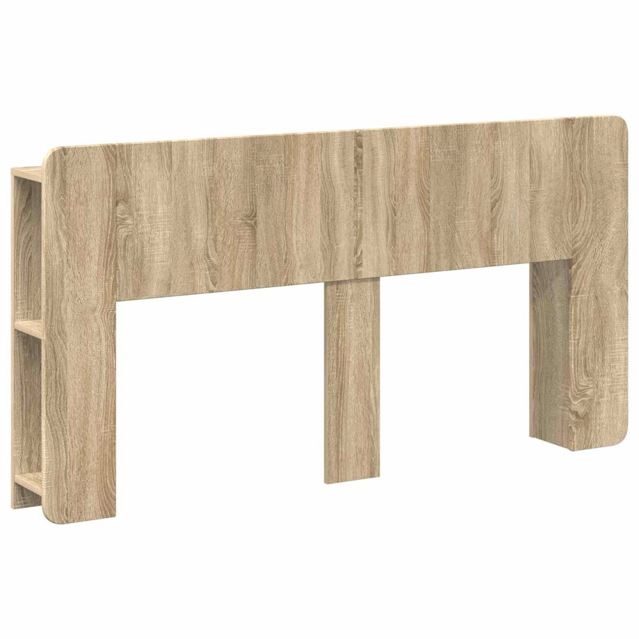 vidaXL - Hoofdeinde - Kast - met - opslag - Sonoma - Eiken - Bewerkt - hout vidaXL - Hoofdeinde - Kast - met - opslag - Sonoma - Eiken - Bewerkt - hout afbeelding 1