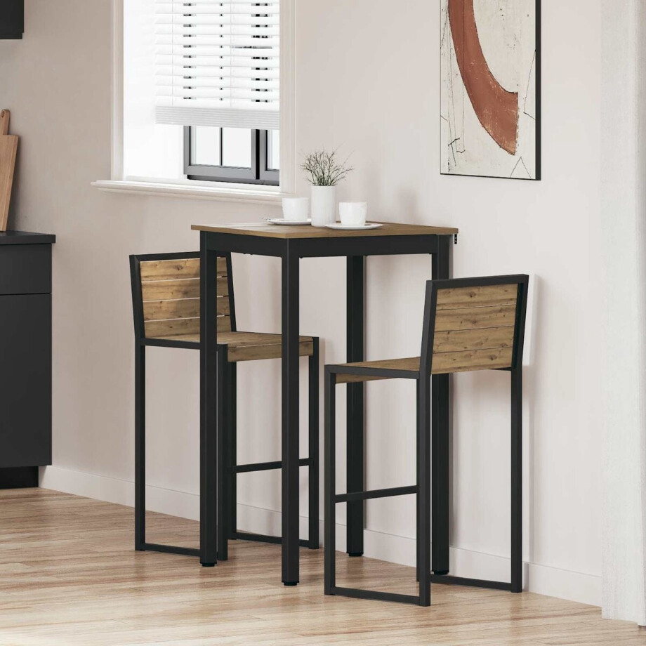 vidaXL - Eettafels - Bewerkt - hout afbeelding 1